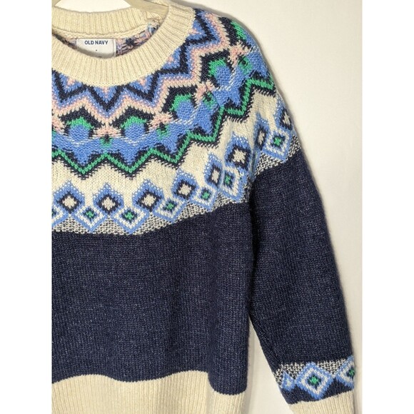 Nordic Fair Isle Sweater Sz M Festive Thick Cozy Ski Winter Chunky Cottagecore - Picture 4 of 11
